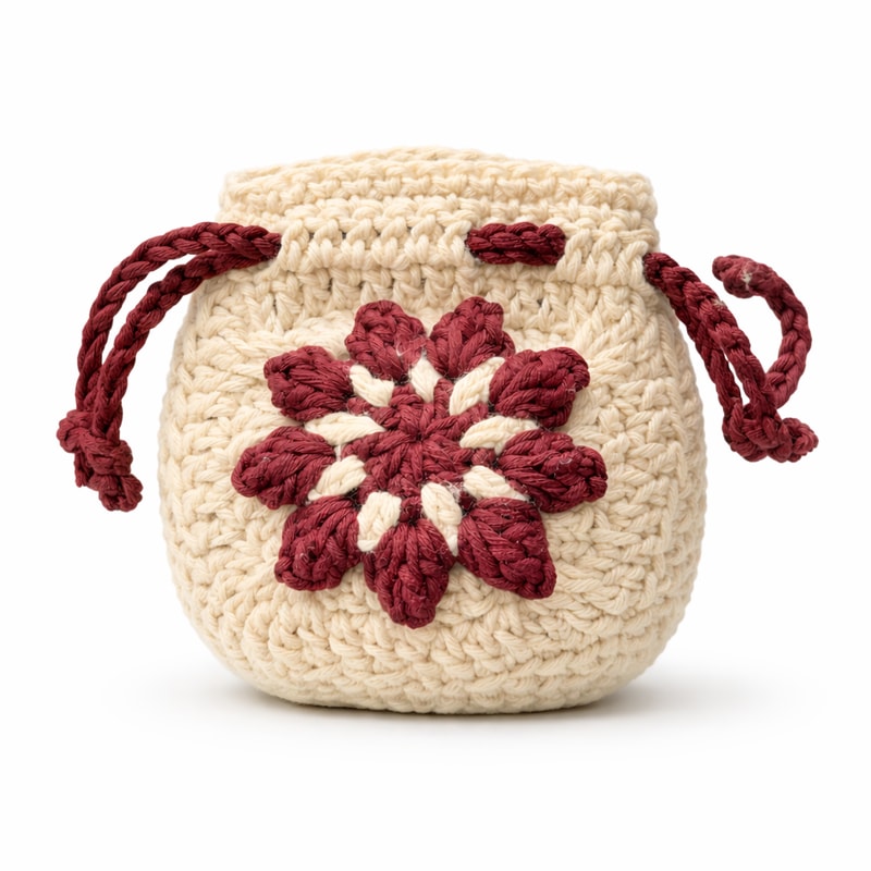Handmade crochet AirPods potli pouch 🧶✨ - Image 1